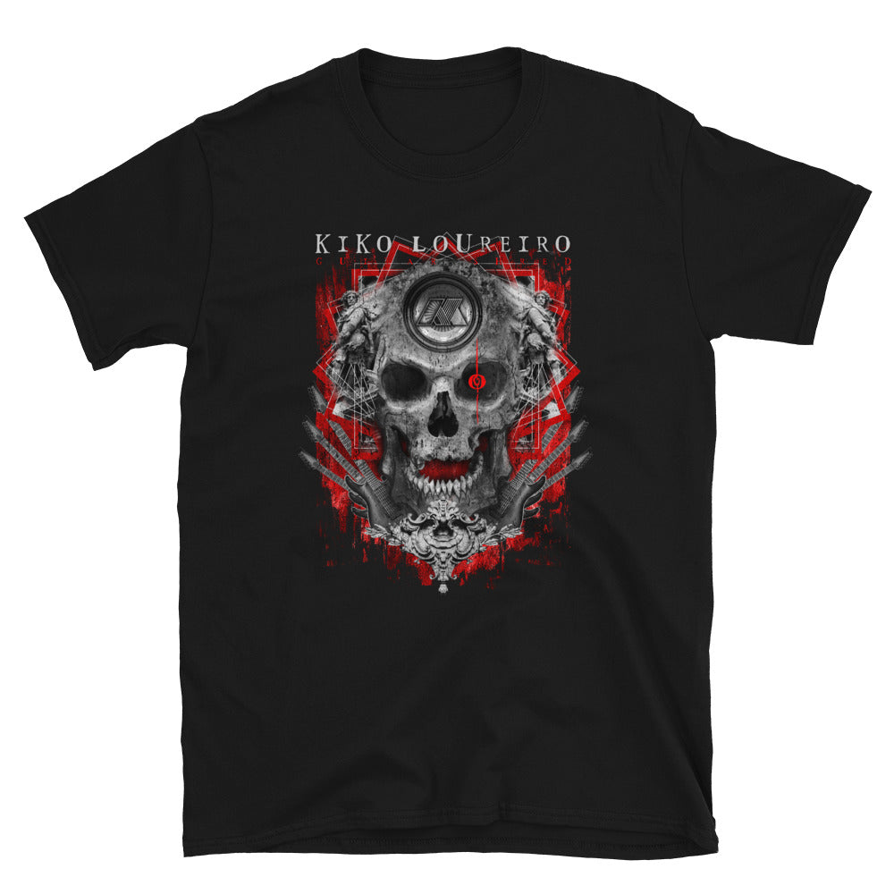 Skull Red and Black T-shirt by Kiko Loureiro - Kiko Loureiro